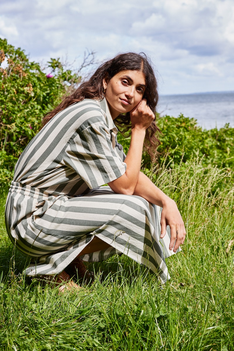 Fransa Maddie Shirt in Agave Green