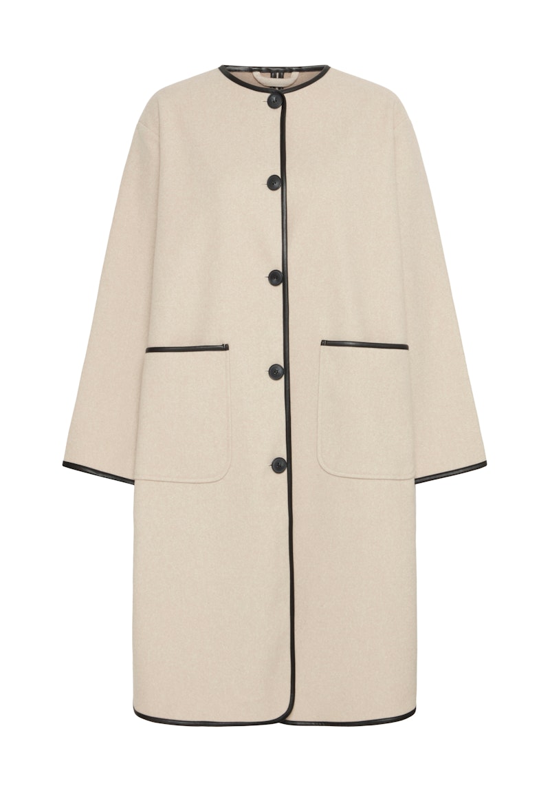 Fransa Elizabeth Jacket in Limestone Melange