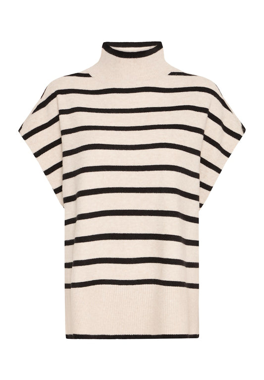 Fransa Bitte Poncho in Limestone Melange