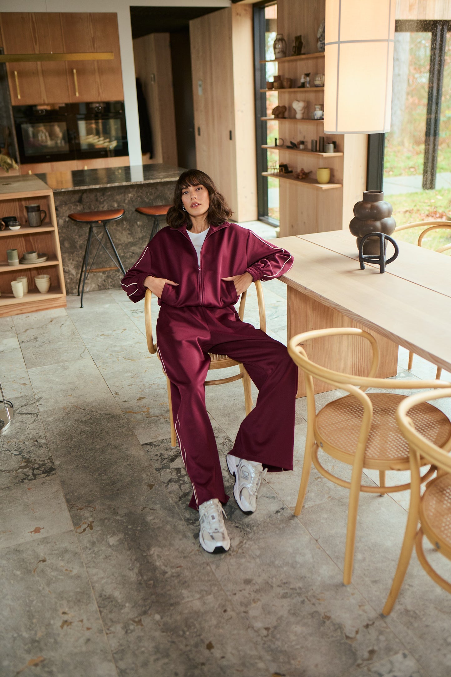 Kaffe Cory Sweatshirt in Windsor Wine