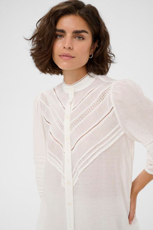 Kaffe Liva Shirt in Chalk