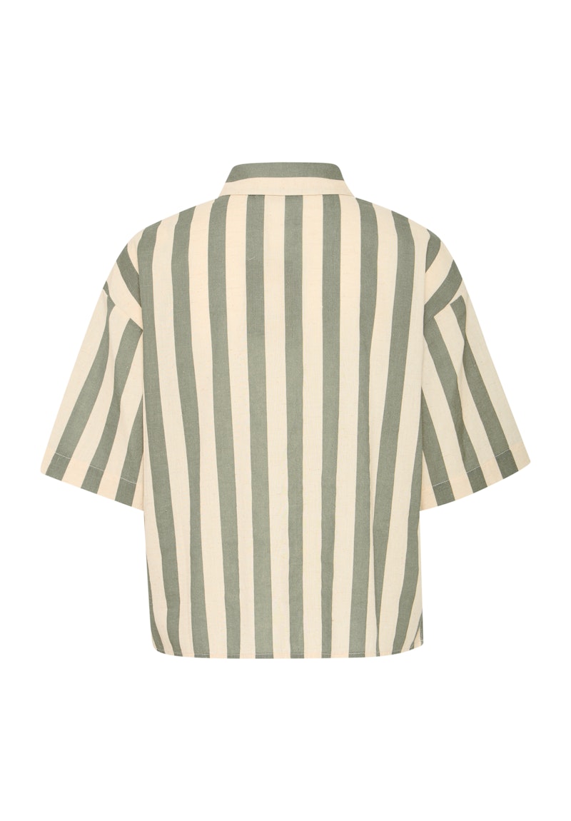 Fransa Maddie Shirt in Agave Green