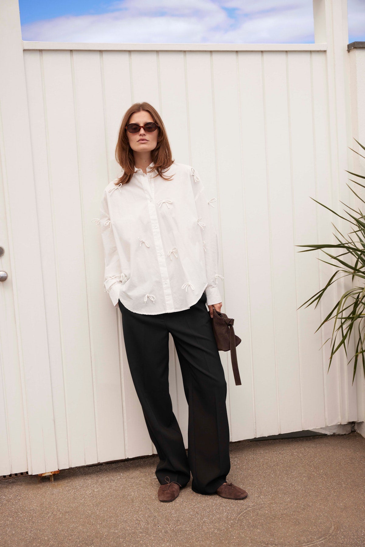 Soaked in Luxury Joa Shirt in Broken White