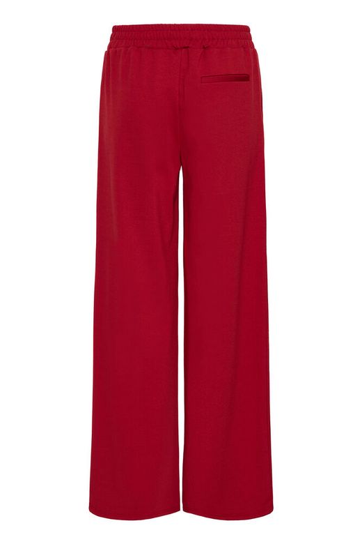ICHI Kate SUS Office Wide Trousers in Biking Red