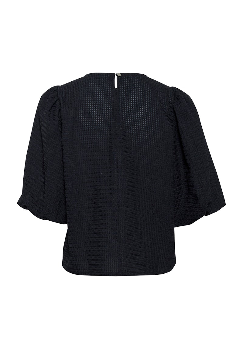 Fransa Melani Blouse in Black Deep