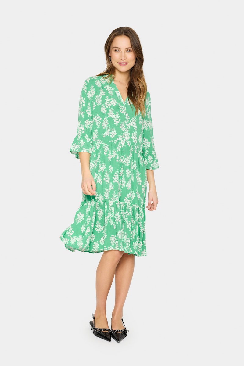 Saint Tropez Eda Dress in Greenbrair Flower Lane