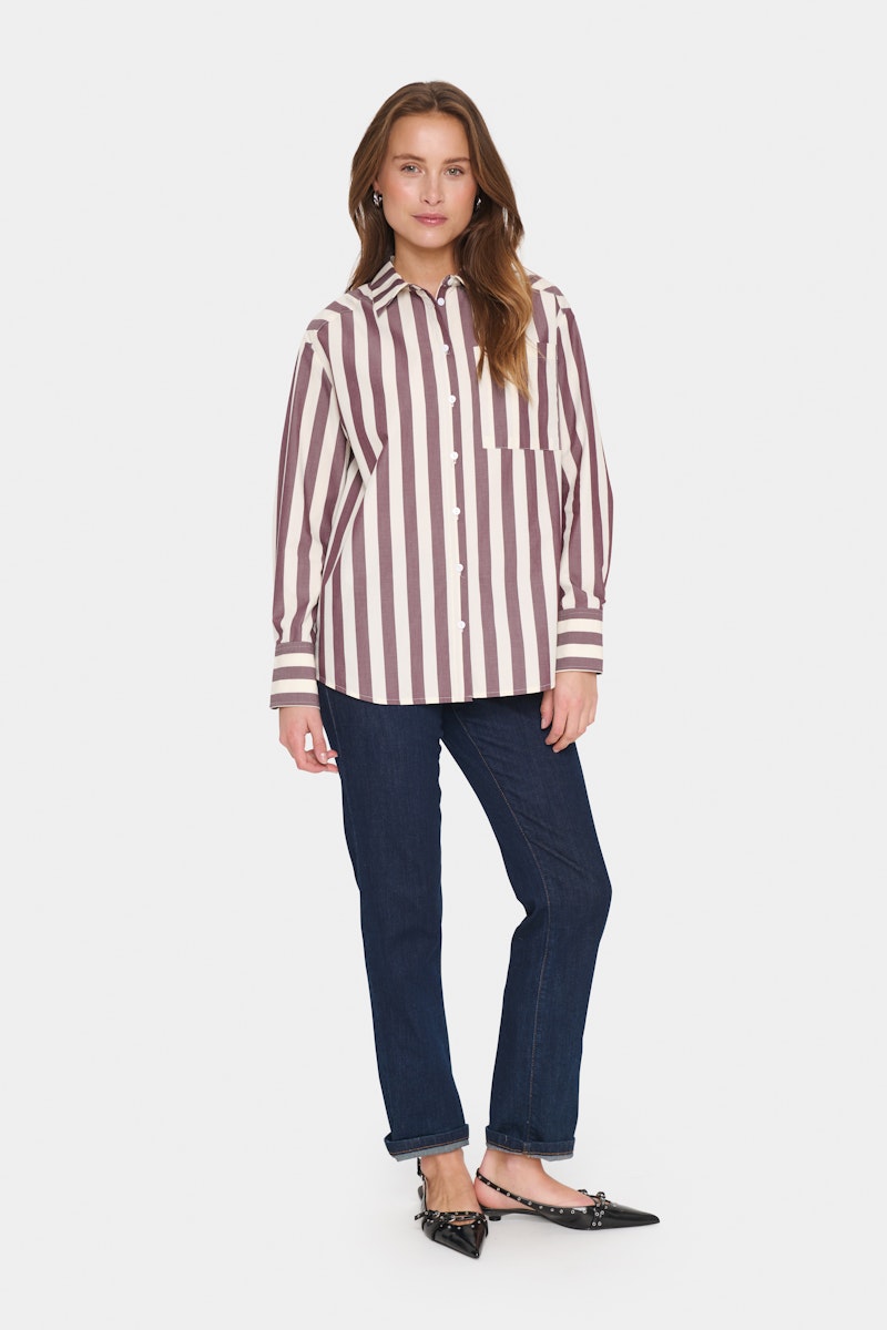 Soaked in Luxury Lieke Shirt in Decadent Chocolate Ice