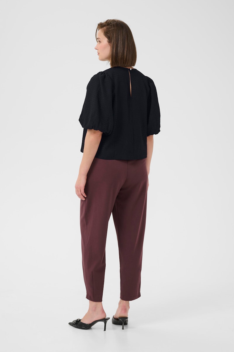 Fransa Melani Blouse in Black Deep