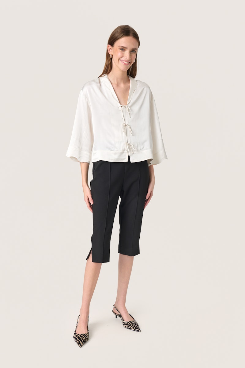 Soaked in Luxury Leena Elia SS Shirt in Whisper White