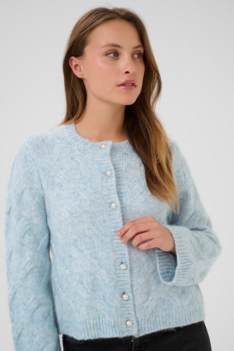 Kaffe Martha Cardigan in Windward Blue