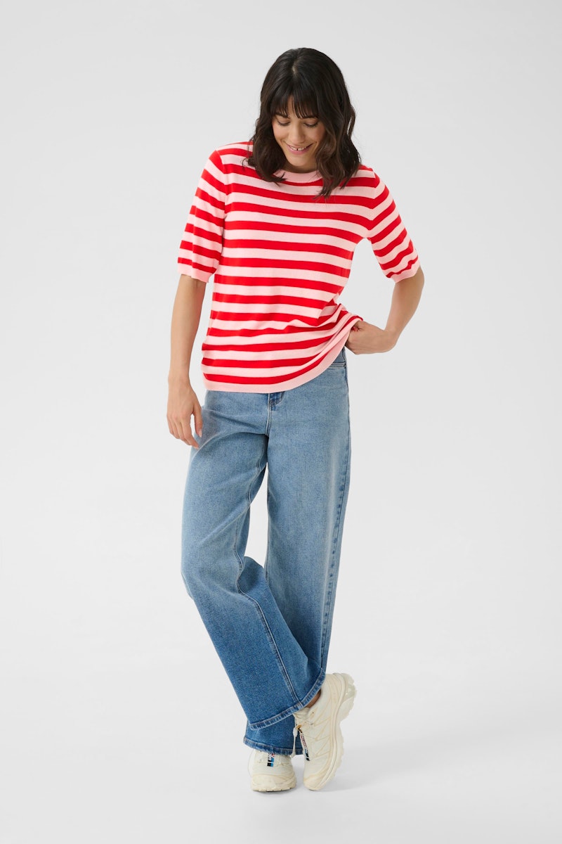 Fransa Lizza Pullover in Lotus True Red