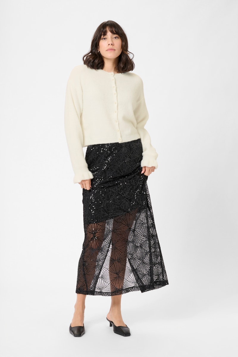 Kaffe Courson Cardigan in Chalk
