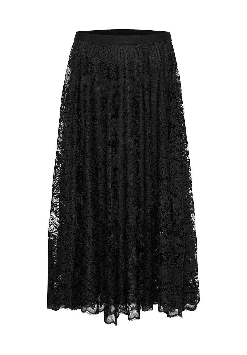 Kaffe Vilja Skirt in Black Deep