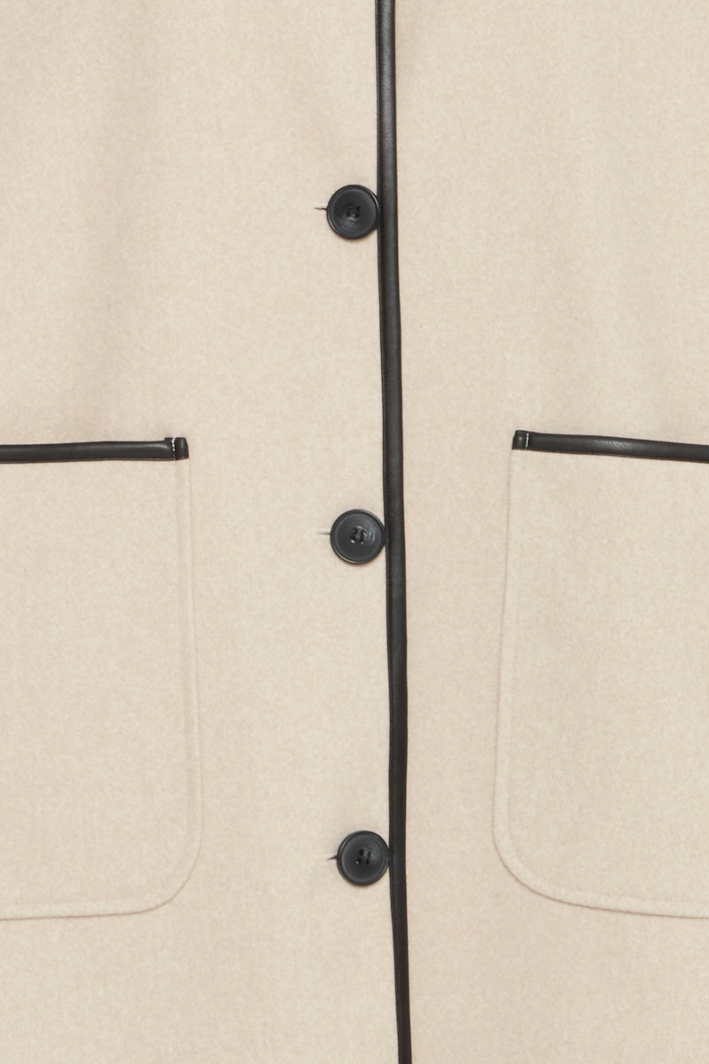 Fransa Elizabeth Jacket in Limestone Melange