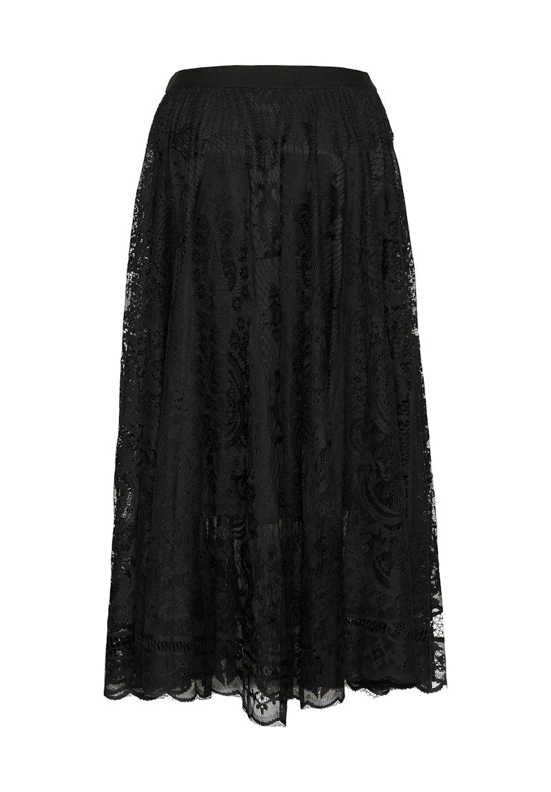 Kaffe Vilja Skirt in Black Deep