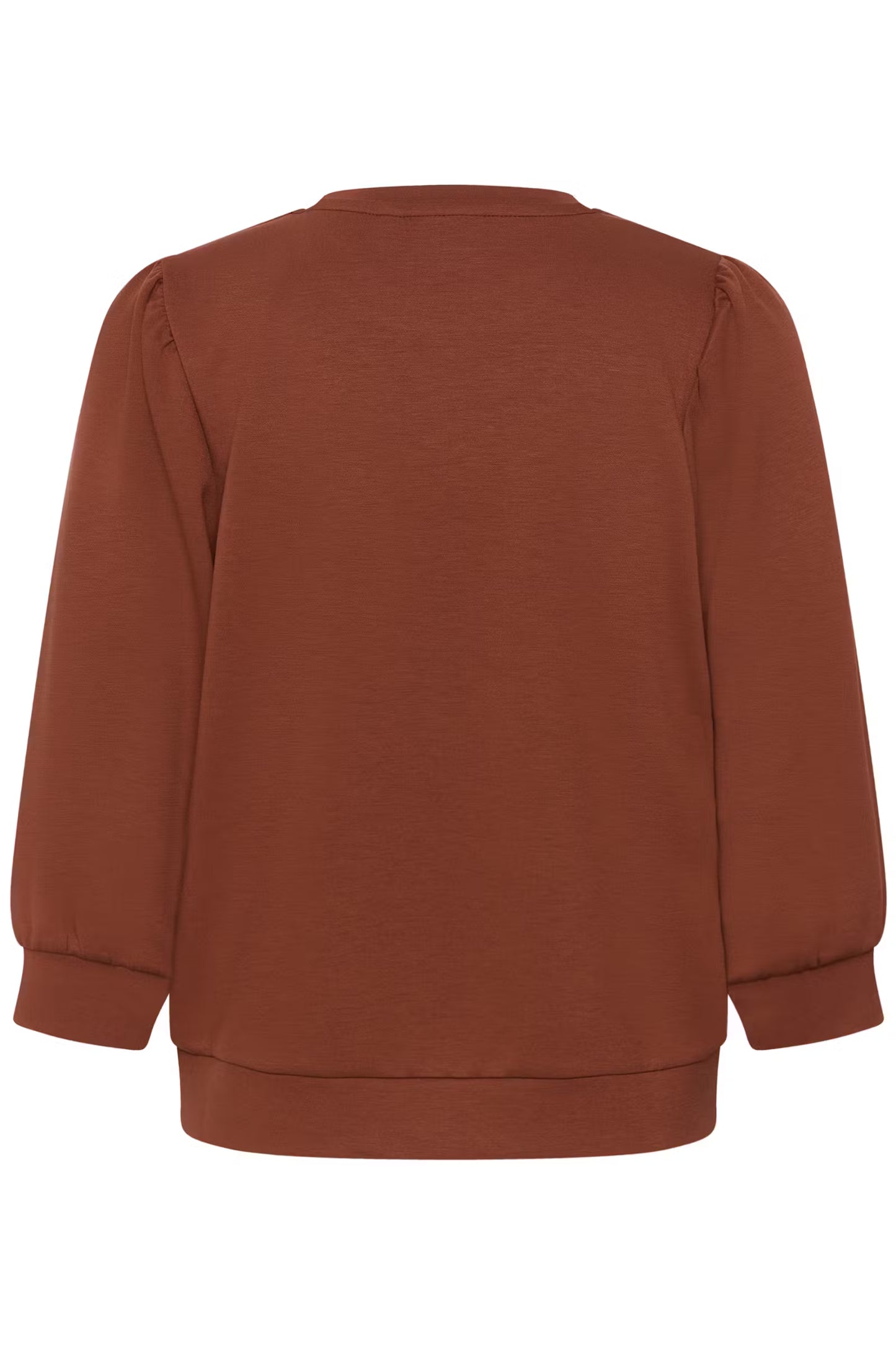 KAFFE Annie Sweatshirt in Henna Brown