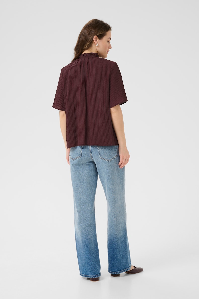Fransa Lianna Blouse in Fudge
