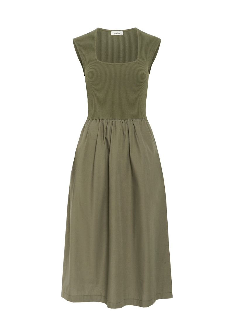 Soaked in Luxury Simone Phoebe Dress in Grape Leaf