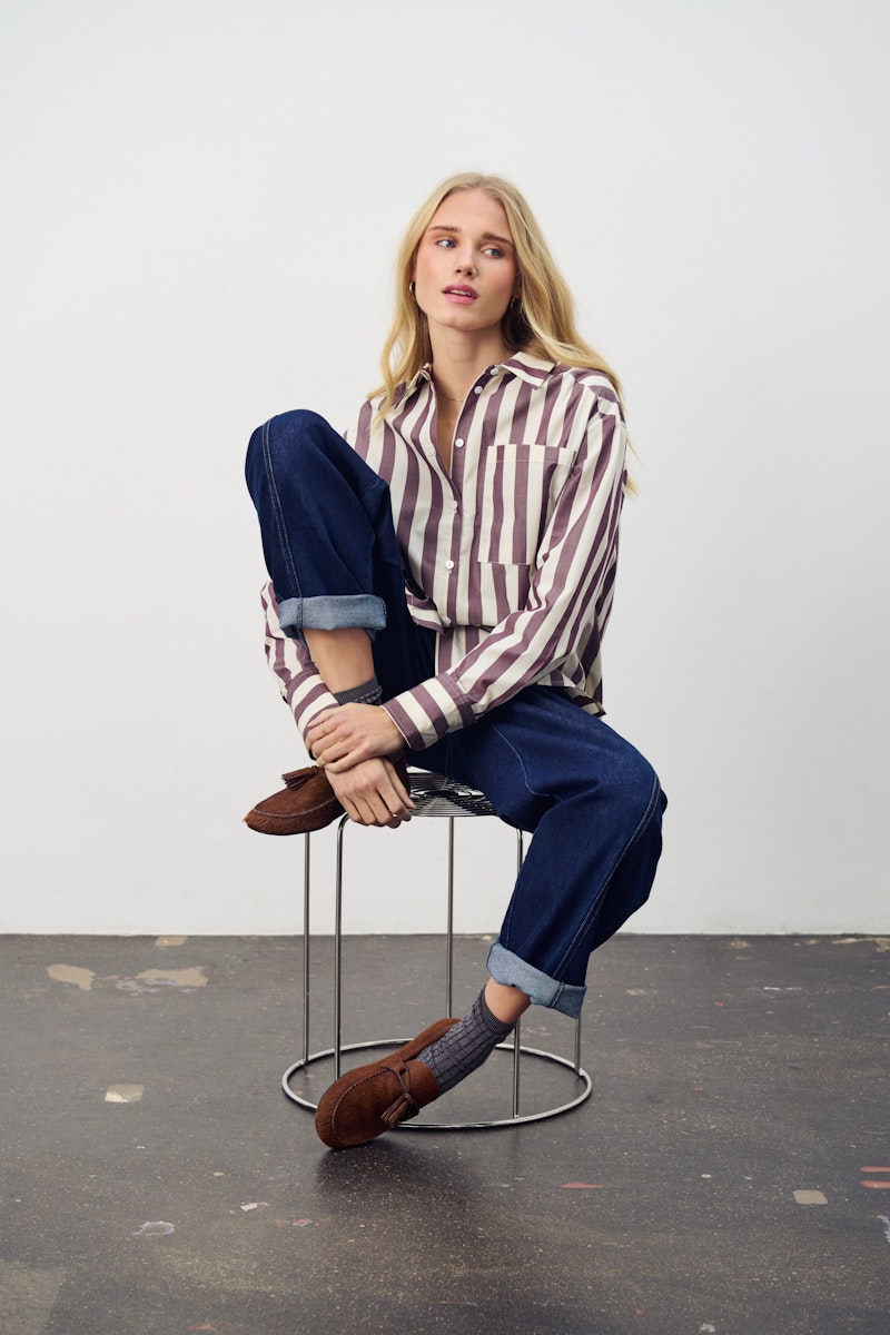 Soaked in Luxury Lieke Shirt in Decadent Chocolate Ice