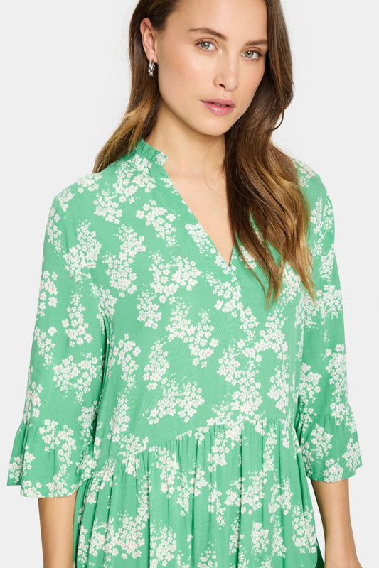 Saint Tropez Eda Dress in Greenbrair Flower Lane