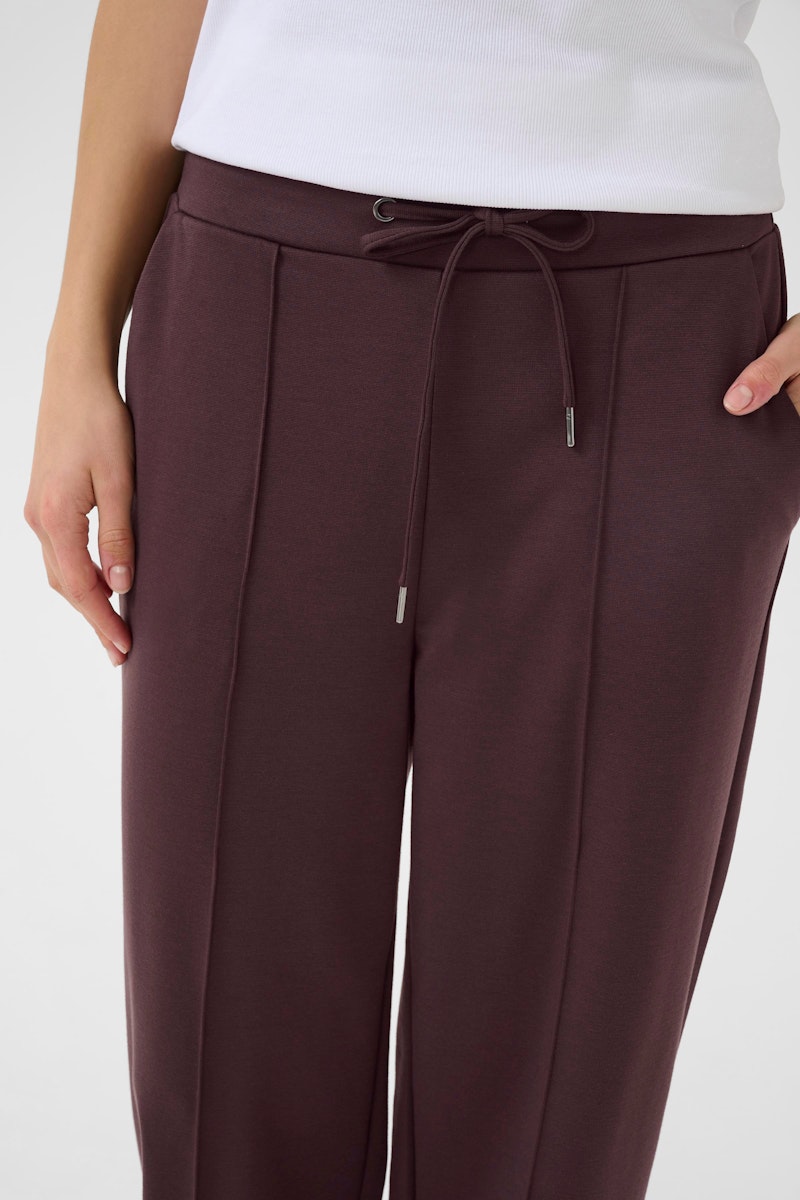Kaffe Jenny Straight Pants in Fudge