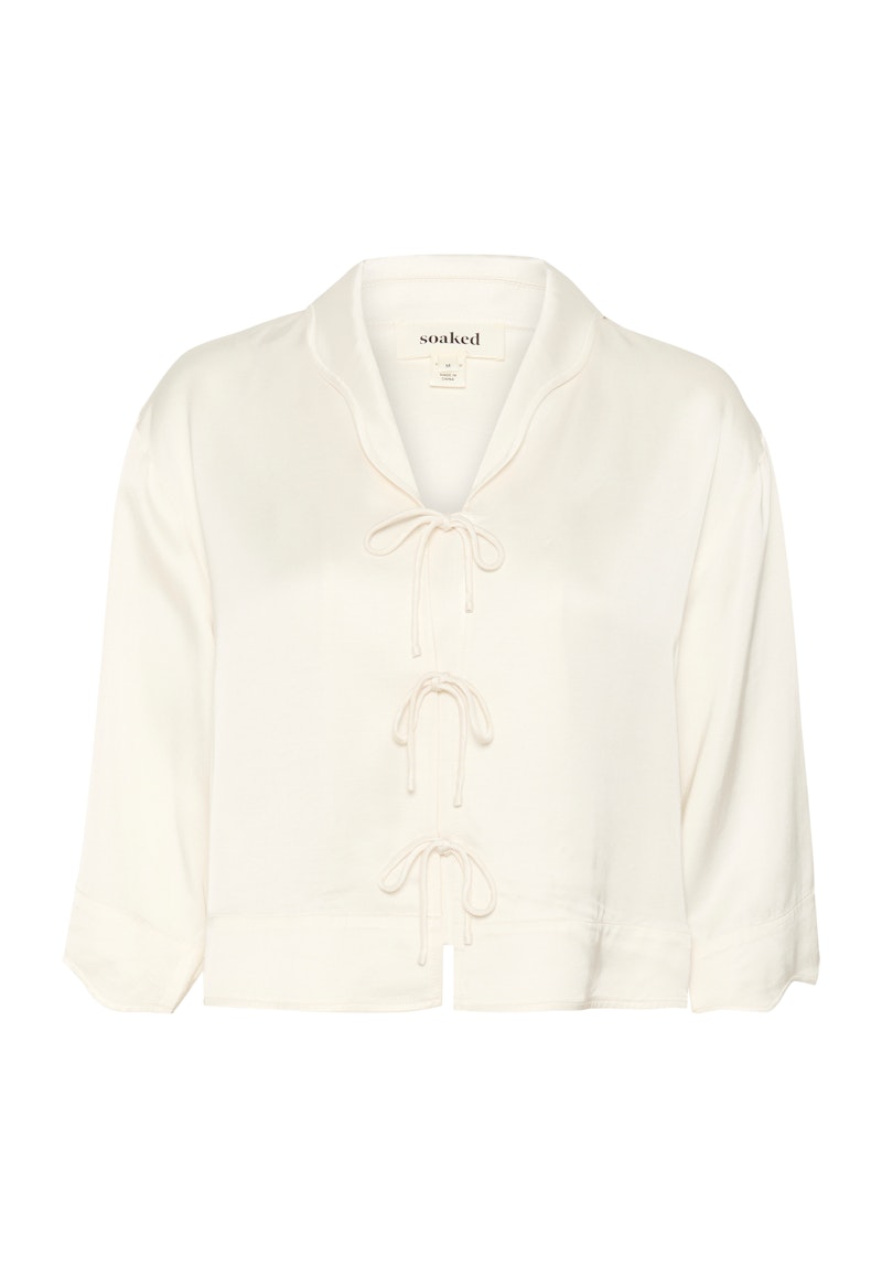 Soaked in Luxury Leena Elia SS Shirt in Whisper White