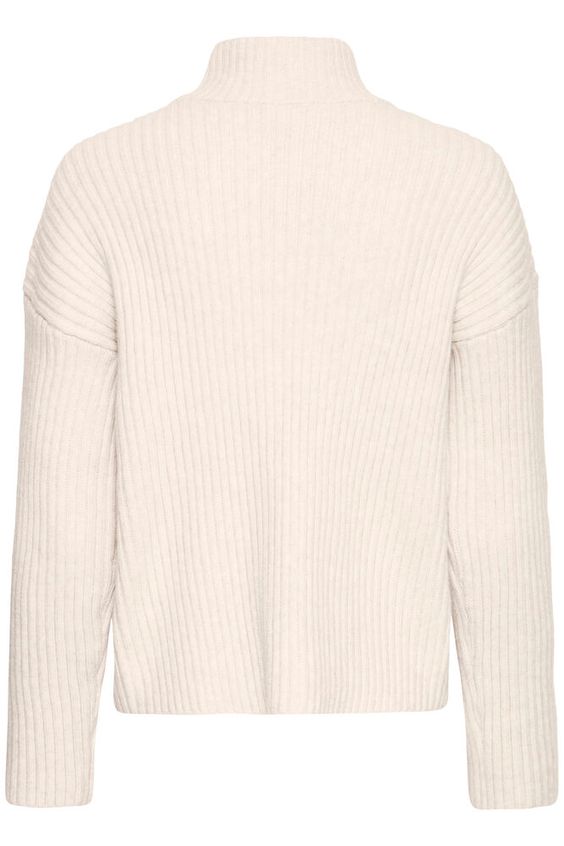 Fransa Elly Pullover in Oatmeal Melange