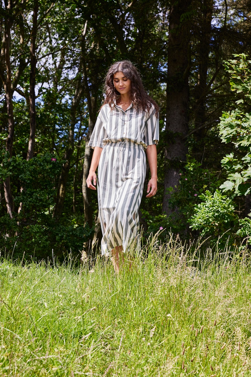 Fransa Maddie Shirt in Agave Green