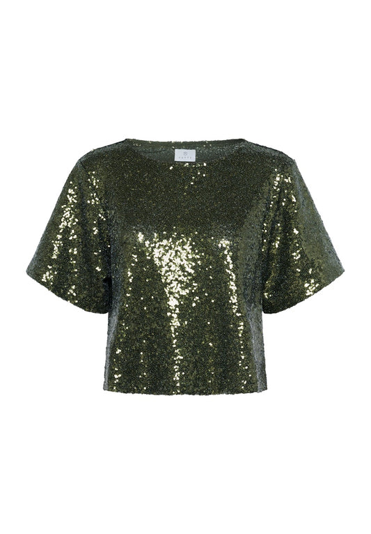 Kaffe Miranda Blouse in Ivy Green