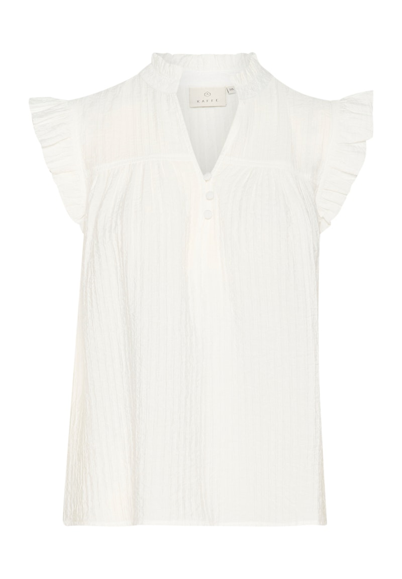 Kaffe Aliany Blouse in Chalk