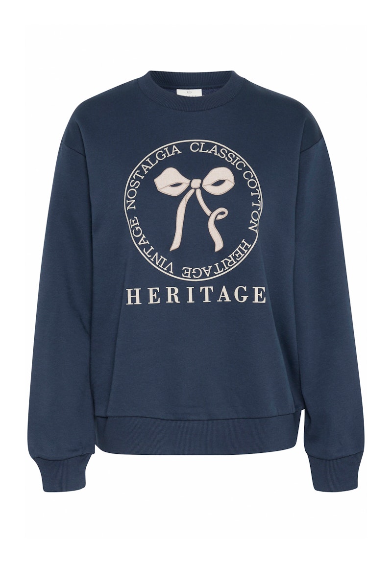 Fransa Ellen Sweatshirt in Midnight Marine