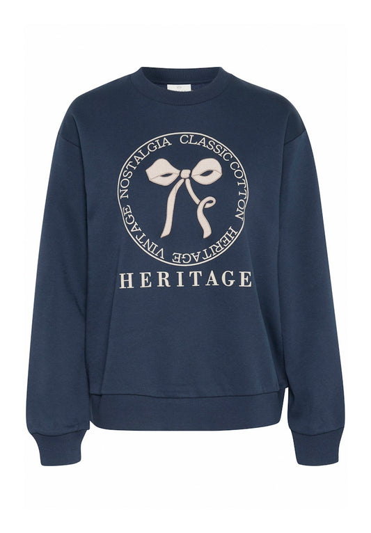 Fransa Ellen Sweatshirt in Midnight Marine