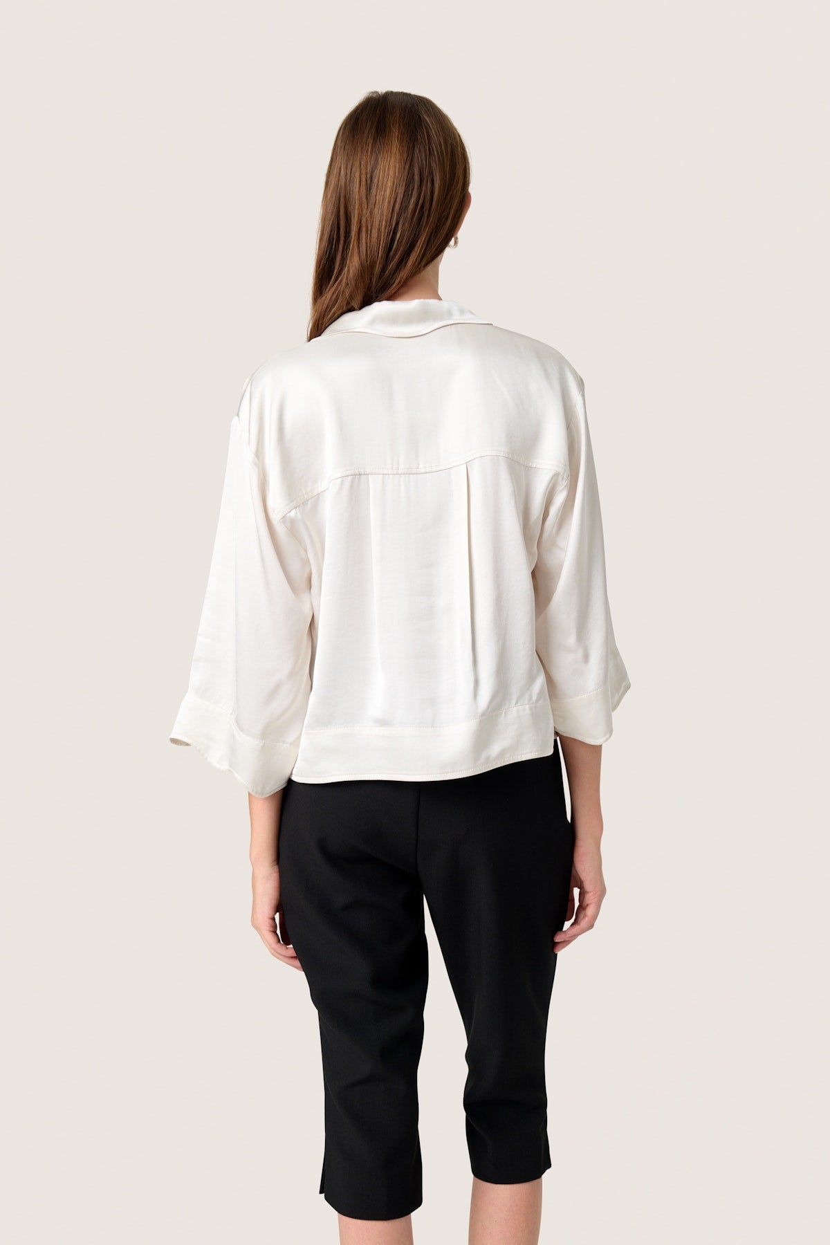 Soaked in Luxury Leena Elia SS Shirt in Whisper White