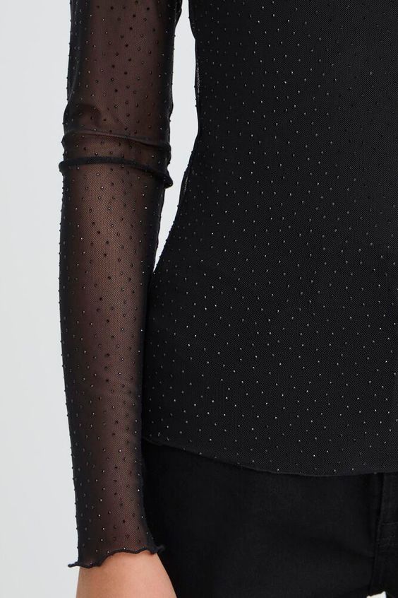 ICHI Noviola LS Top in Black