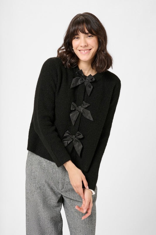 Kaffe May Cardigan in Black Deep