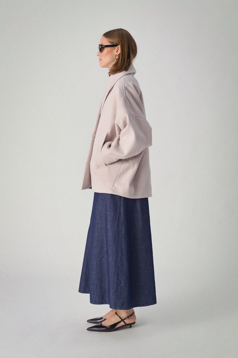 Soaked in Luxury Chamy Shirt Dress in Dark Blue Denim