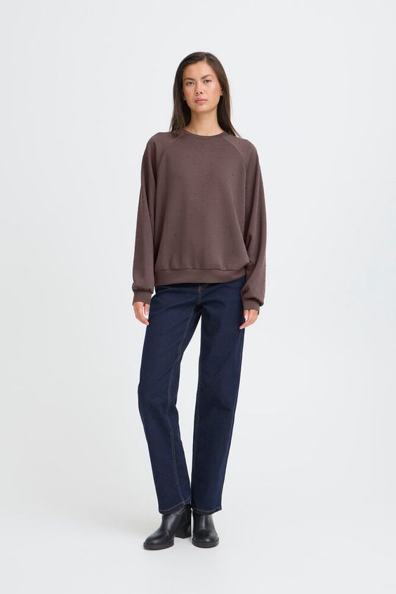 ICHI Amias LS Sweat in Shale