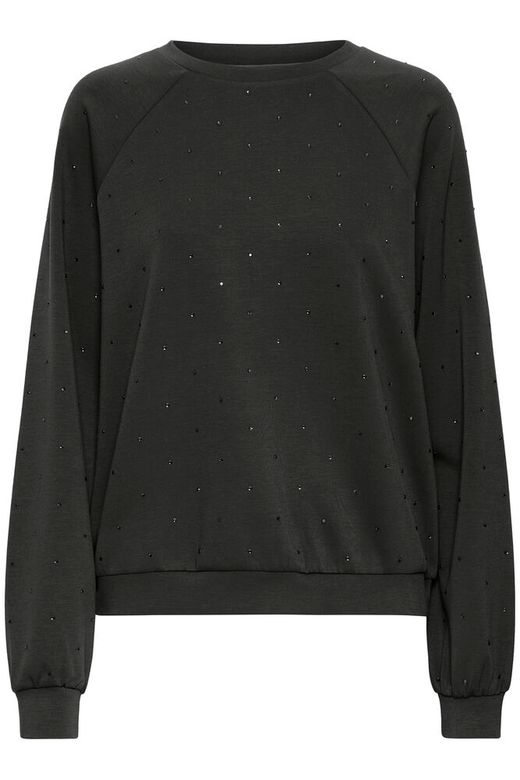 ICHI Amias LS Sweat in Black