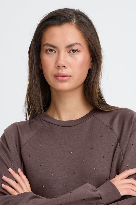 ICHI Amias LS Sweat in Shale
