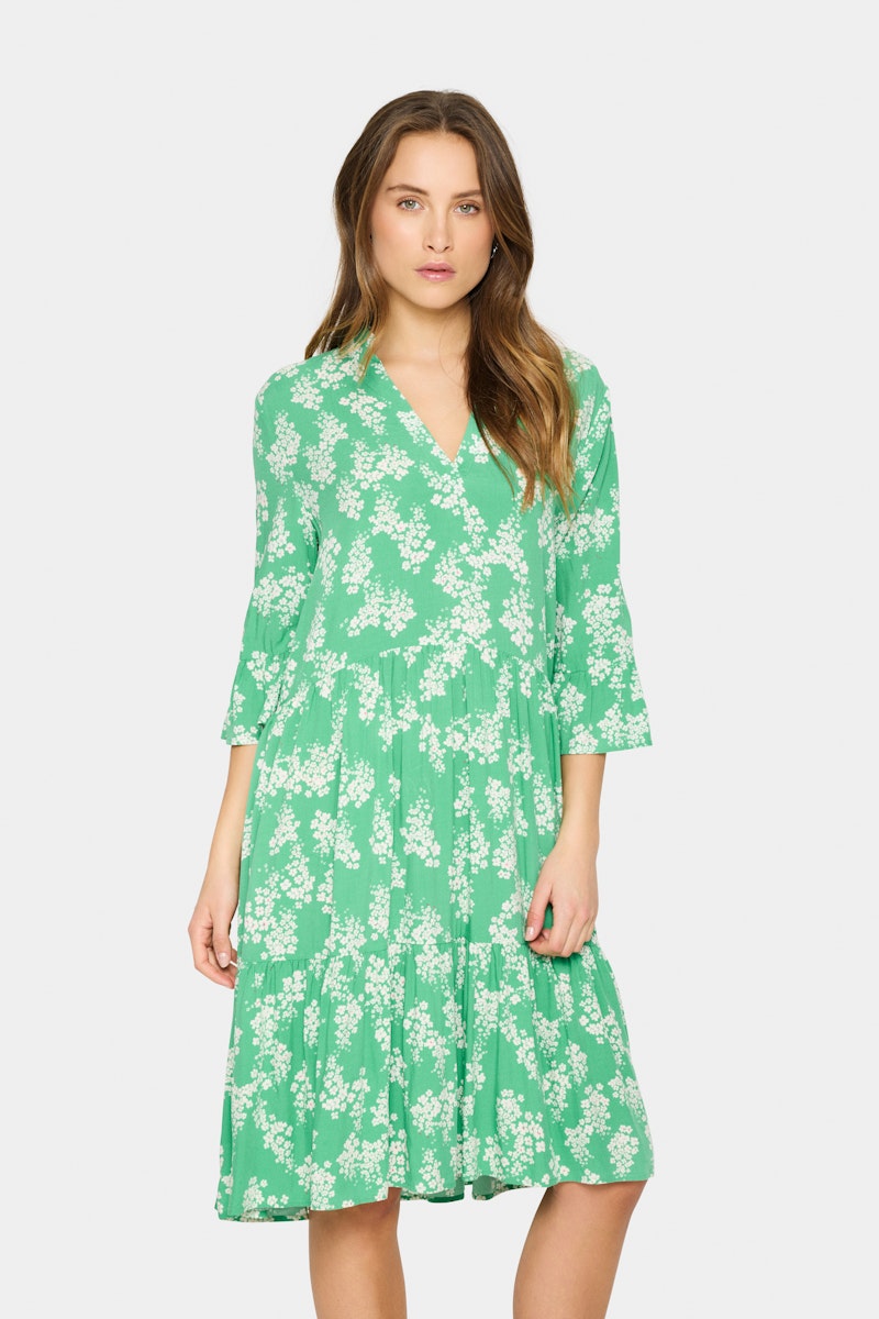 Saint Tropez Eda Dress in Greenbrair Flower Lane