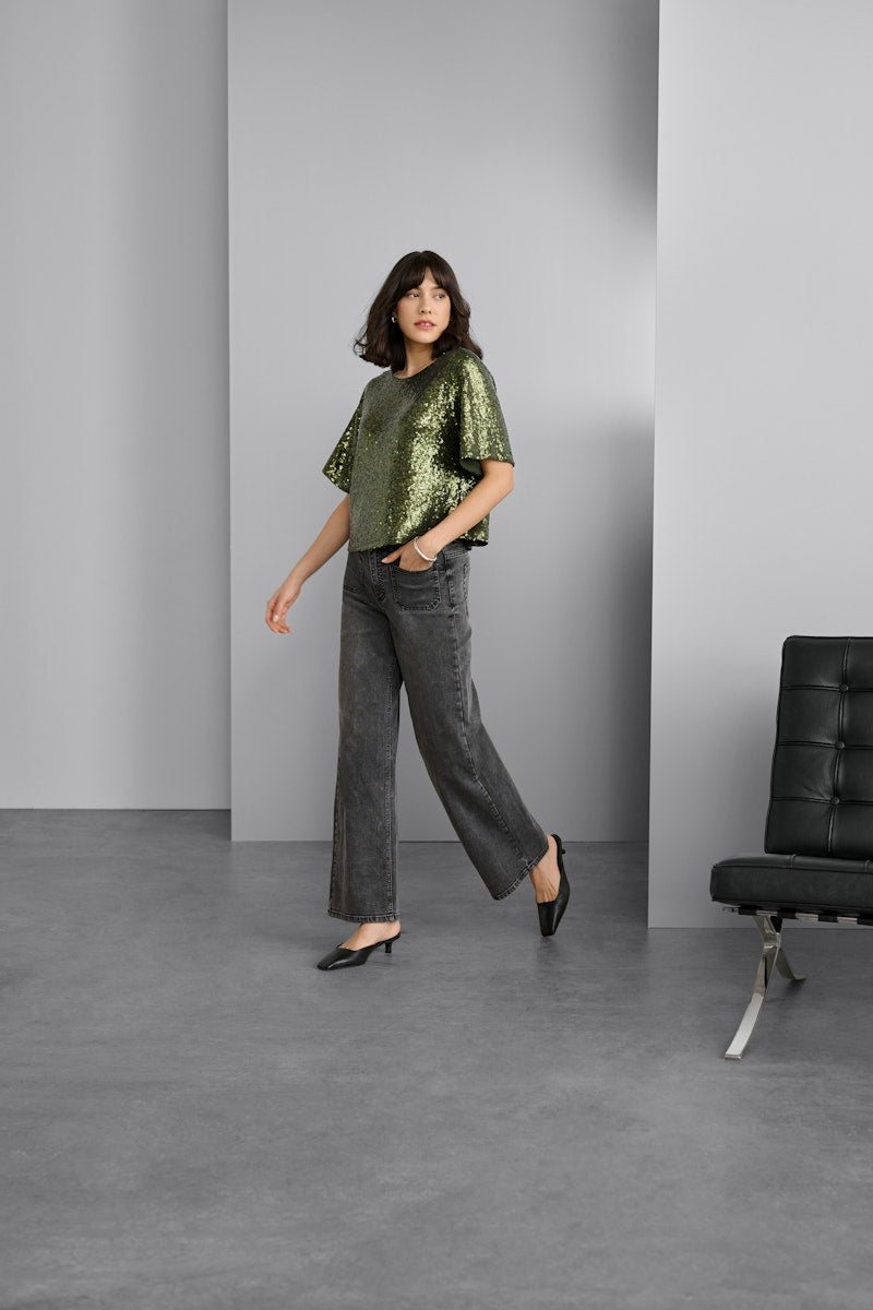 Kaffe Miranda Blouse in Ivy Green