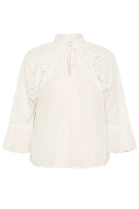 Kaffe Flora Blouse in Chalk