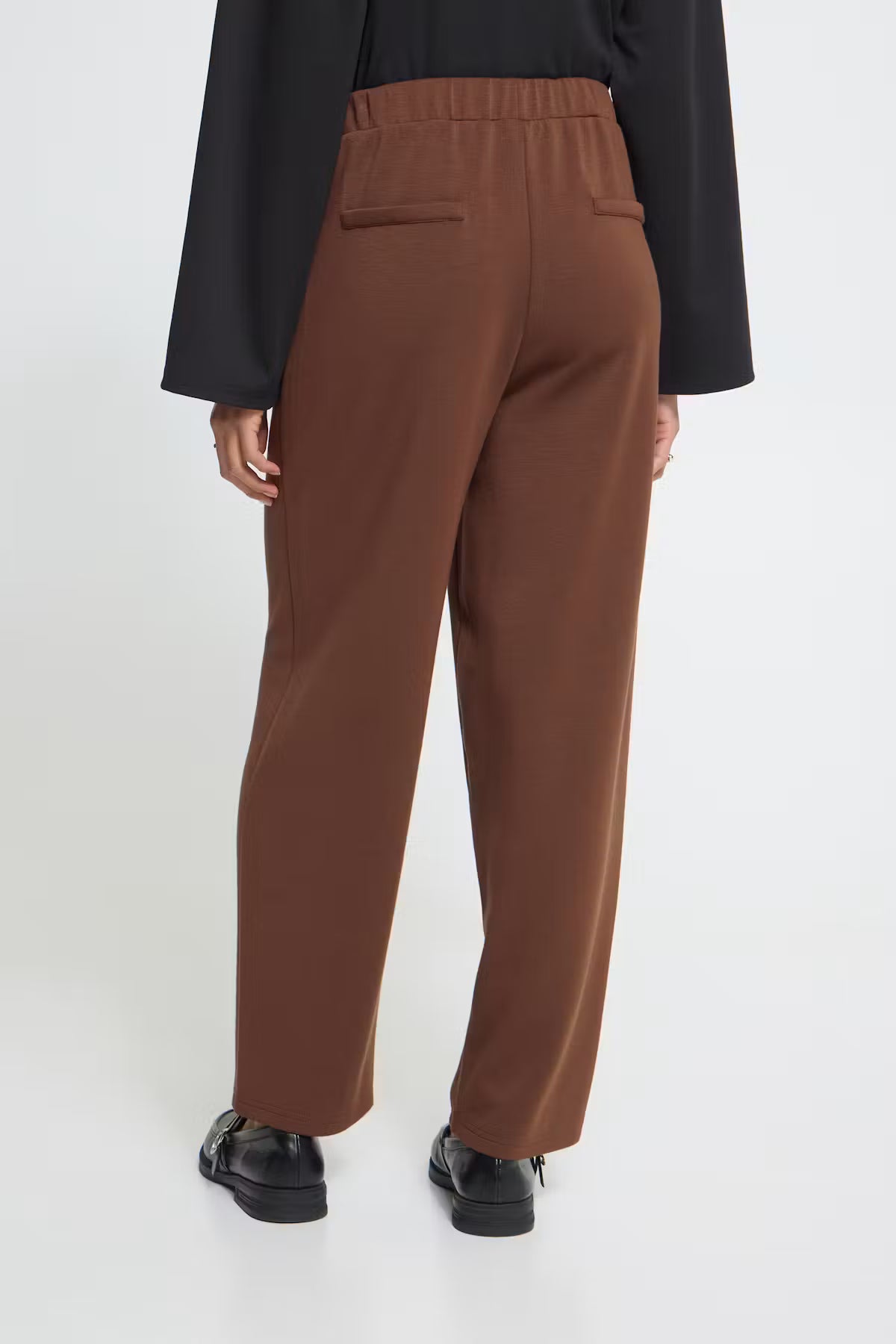 ICHI Naida Trousers in Chicory Coffee / Brown