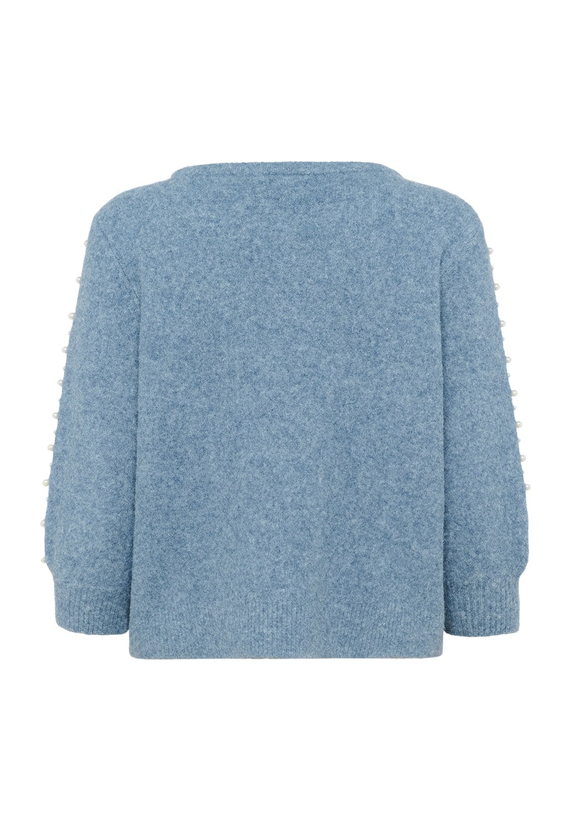KAFFE Betty Pullover in Windward Blue
