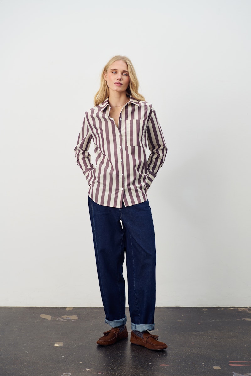 Soaked in Luxury Lieke Shirt in Decadent Chocolate Ice