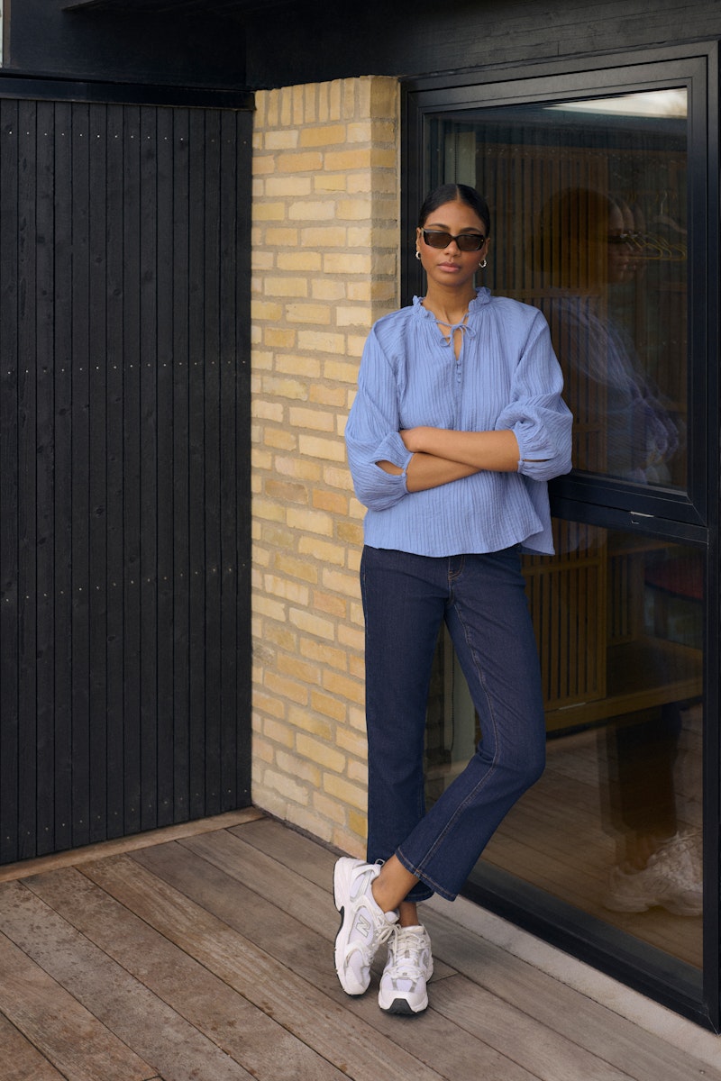 Kaffe Lianna Blouse in Ebb and Flow