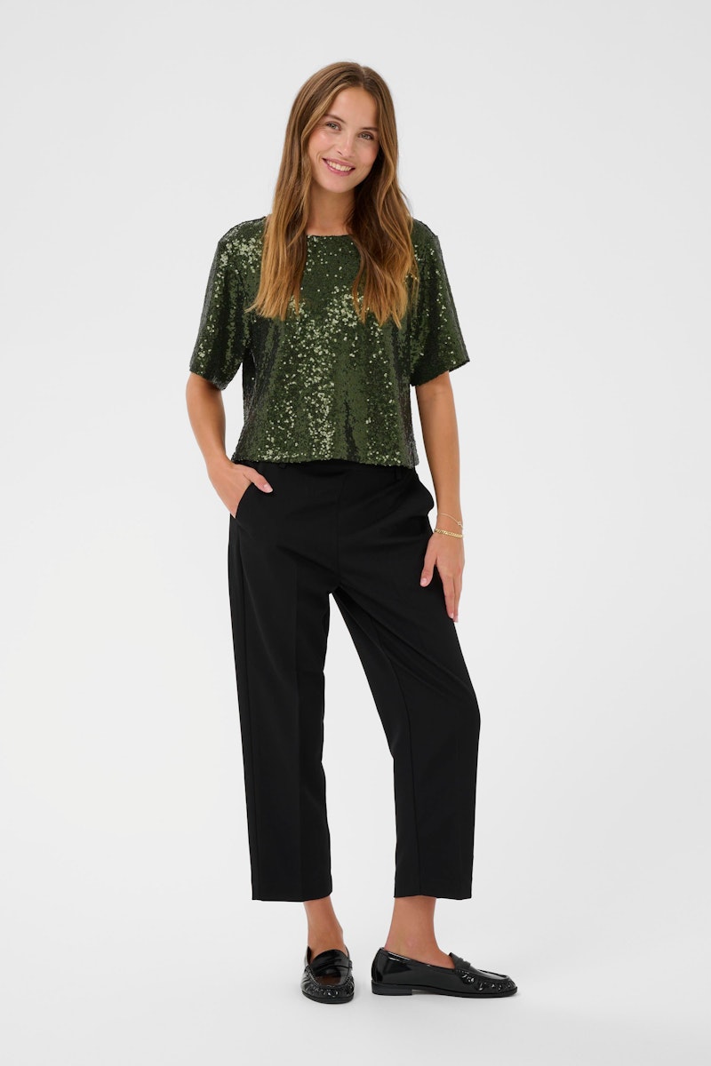 Kaffe Miranda Blouse in Ivy Green