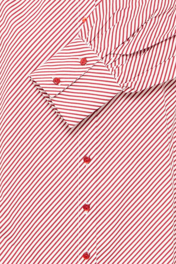 ICHI Endia Shirt in Cloud Dancer Stripe
