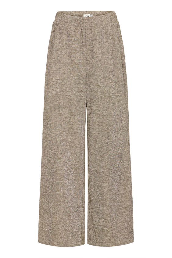 ICHI Danice Pant in Silver Mink - Nature