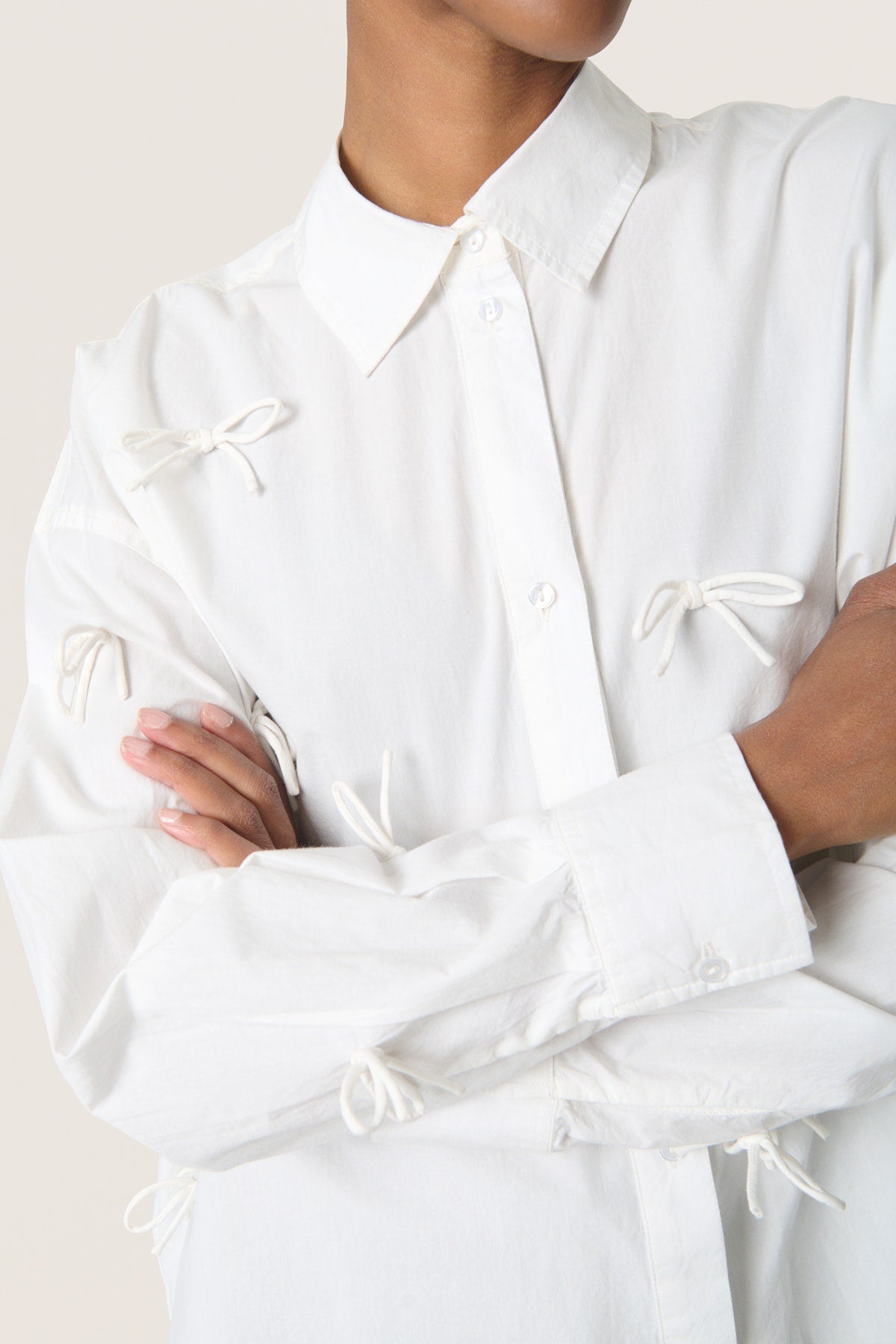 Soaked in Luxury Joa Shirt in Broken White